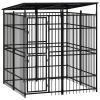 Outdoor Dog Kennel with Roof Steel 39.7 ftÂ¬â‰¤