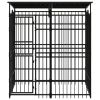 Outdoor Dog Kennel with Roof Steel 39.7 ftÂ¬â‰¤